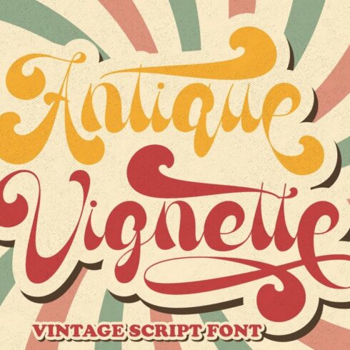 Antique Vignette - Vintage Script cover image.