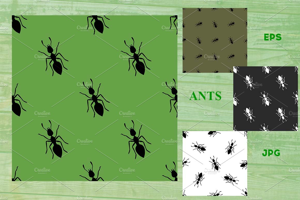 Ants background pattern cover image.