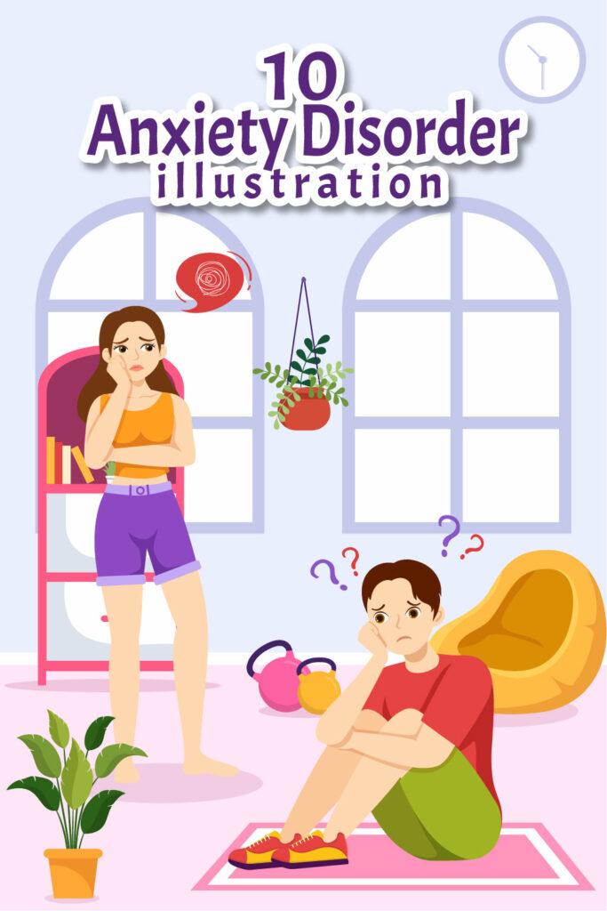 10 Anxiety Disorder Illustration Masterbundles 10 Anxiety Disorder Illustration Masterbundles