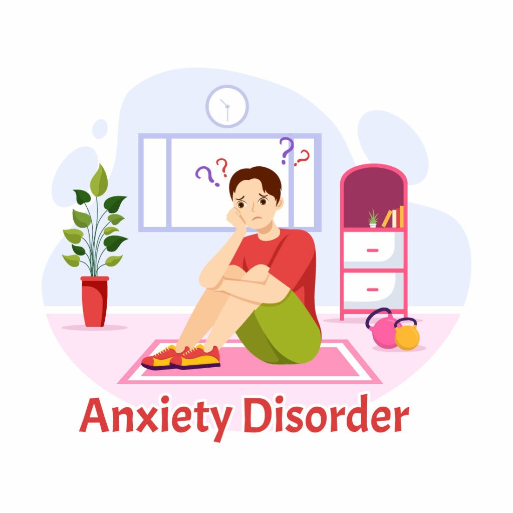 10 Anxiety Disorder Illustration - MasterBundles