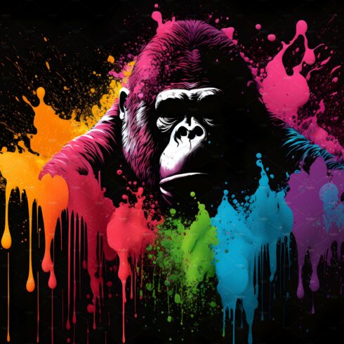Graffiti with a gorilla on the wall cover image.