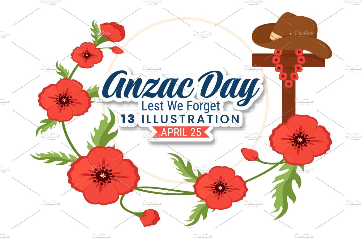 13 Anzac Day Illustration cover image.