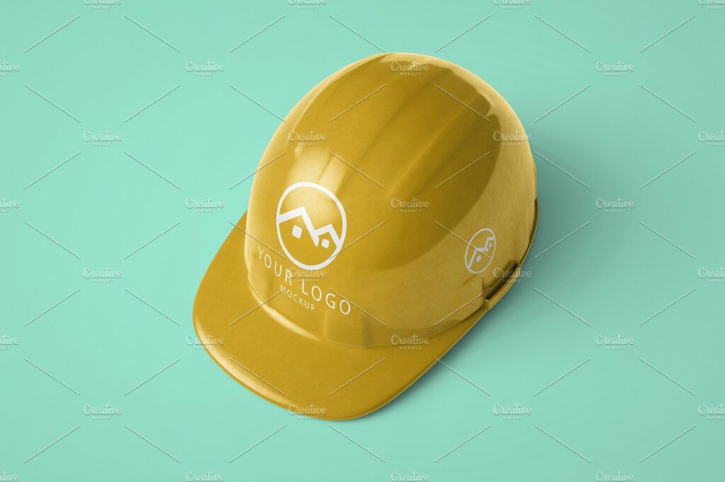 Construction Helmet Hat Mockup MasterBundles