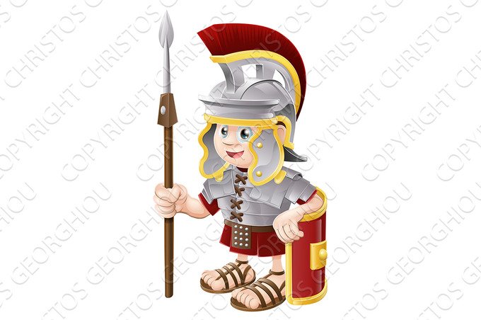 Cartoon Roman Soldier cover image.