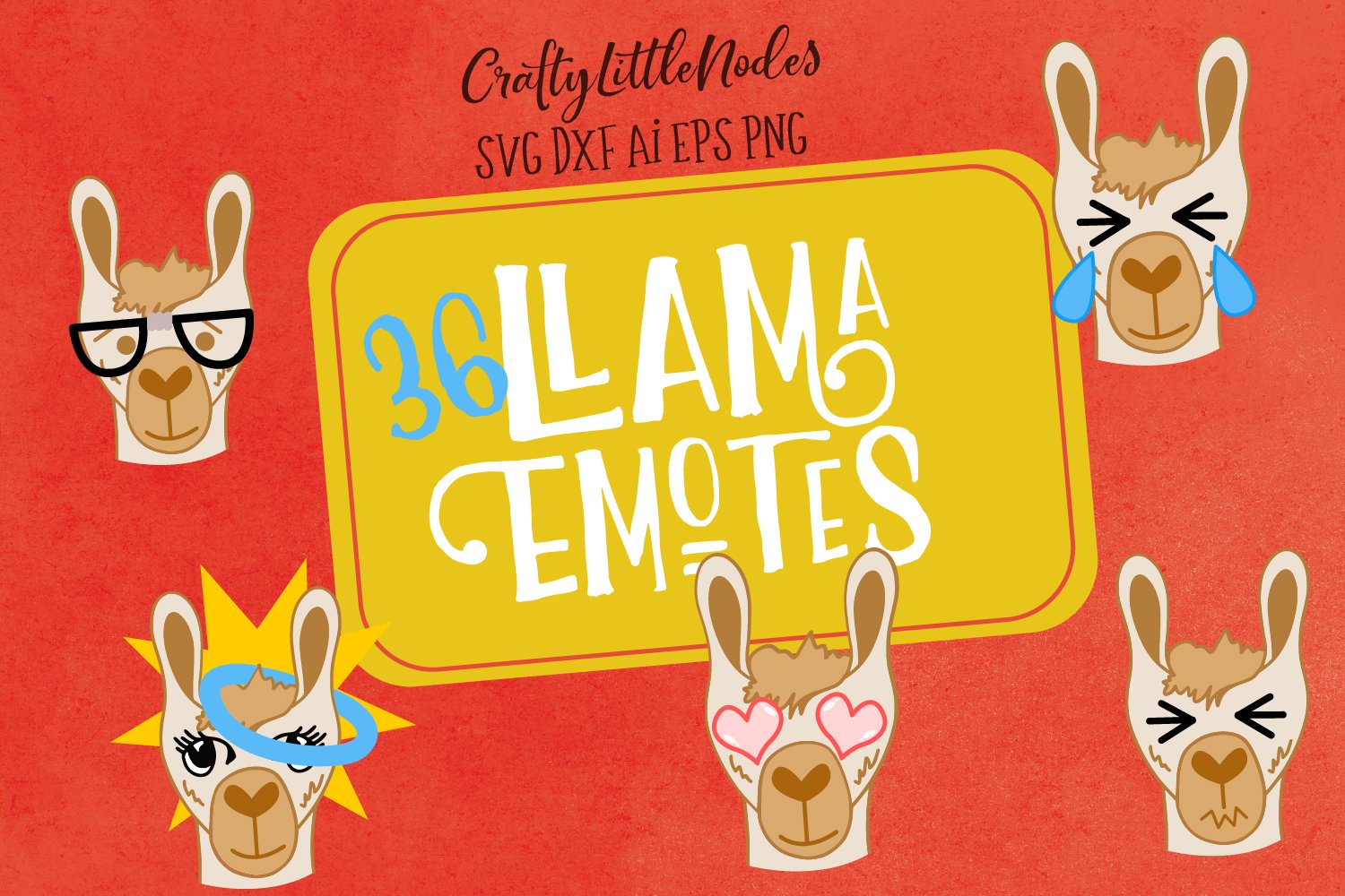 Llama Emotes Bundle Pack cover image.
