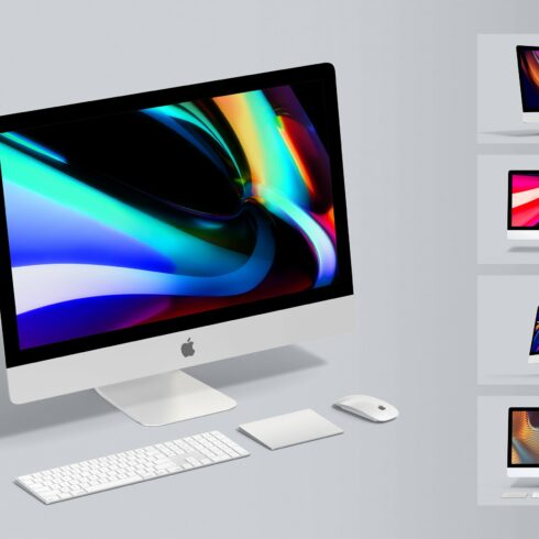 Apple iMac 2020 Mockup cover image.