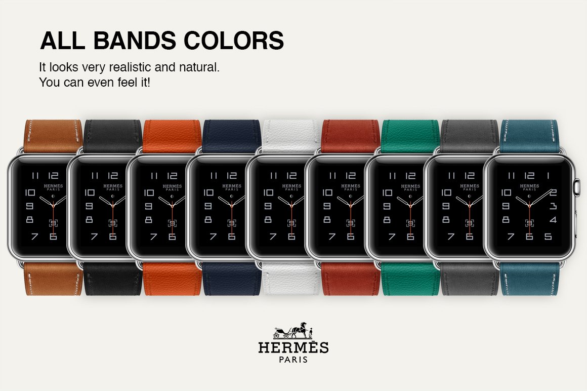 apple watch mock up creativemarket graphicriver iwatch template hermes apple watch 4 233