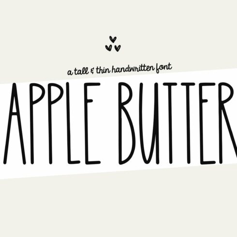 Apple Butter | Tall Handwritten Font cover image.