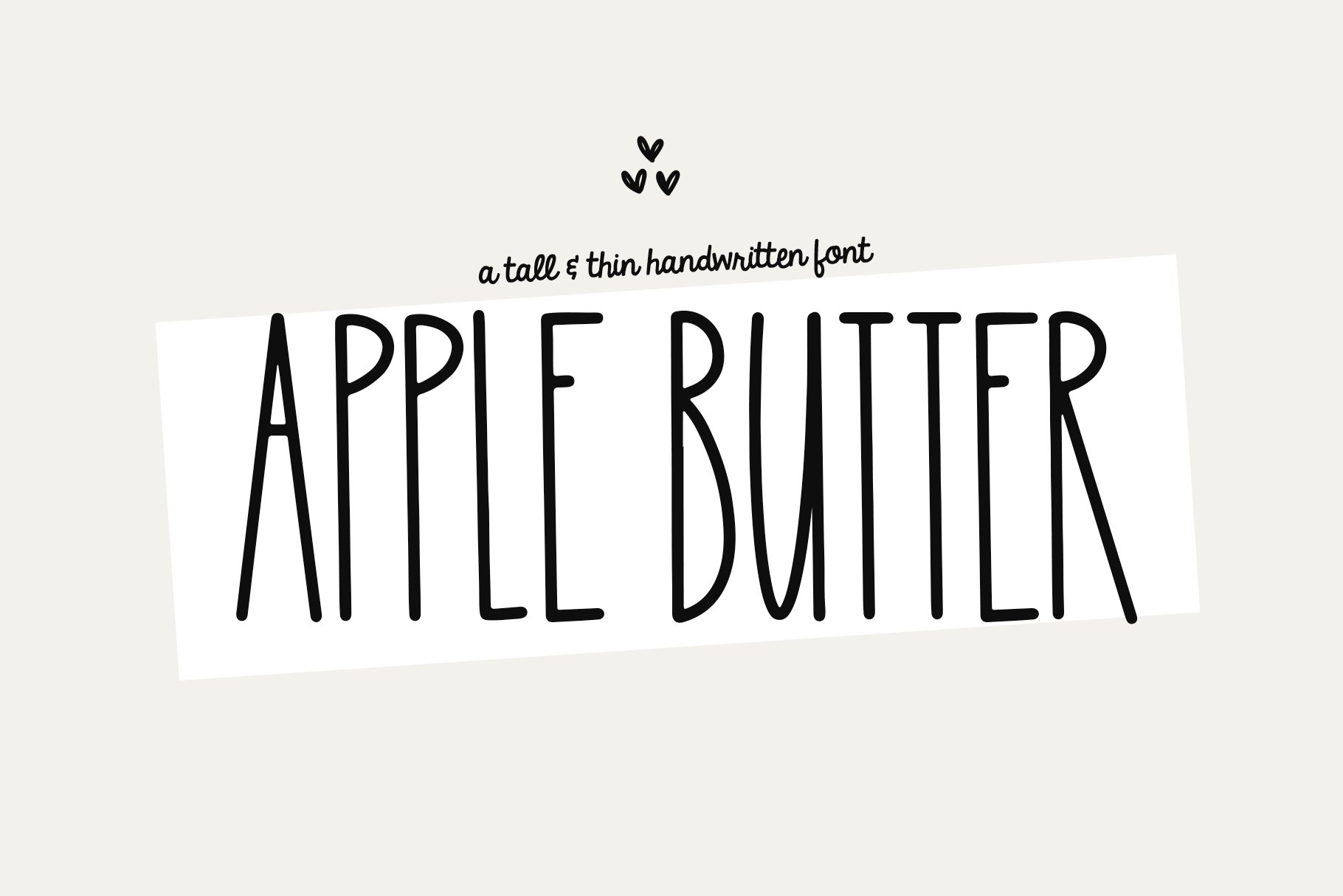 Apple Butter | Tall Handwritten Font cover image.