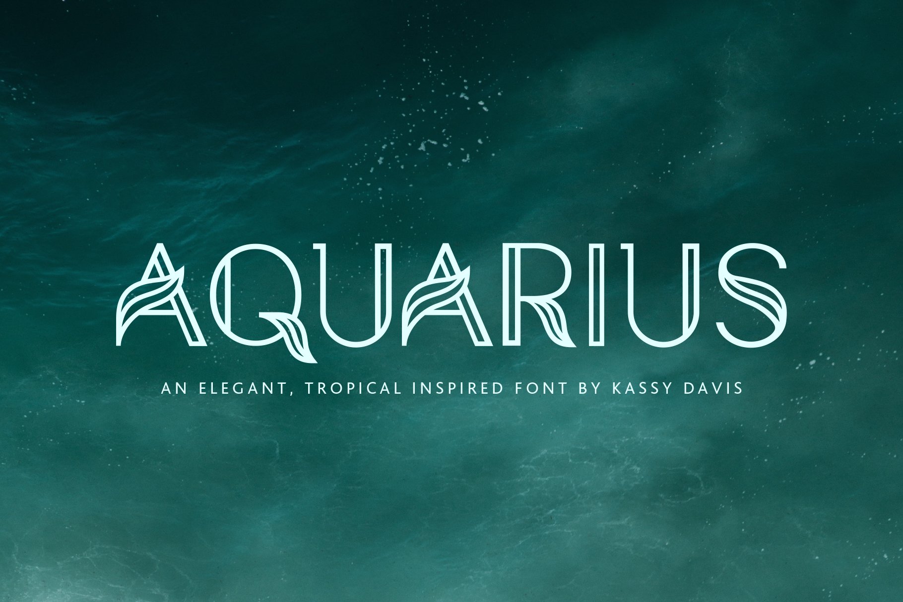 Aquarius – A Tropical Font Family cover image.