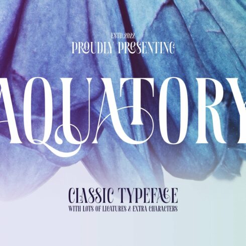 Aquatory - Classic Font cover image.