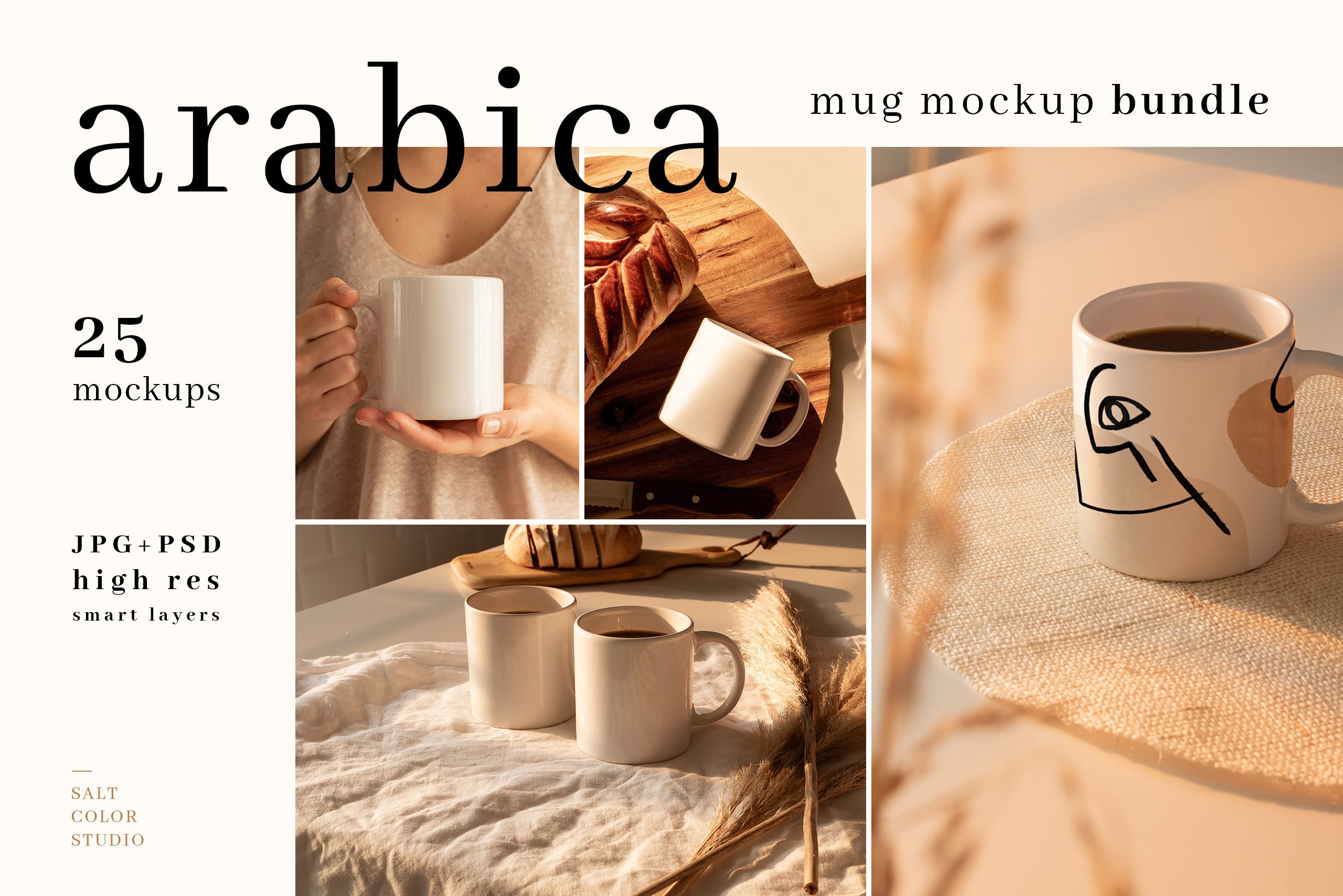 Arabica - Mug Mockup Bundle cover image.