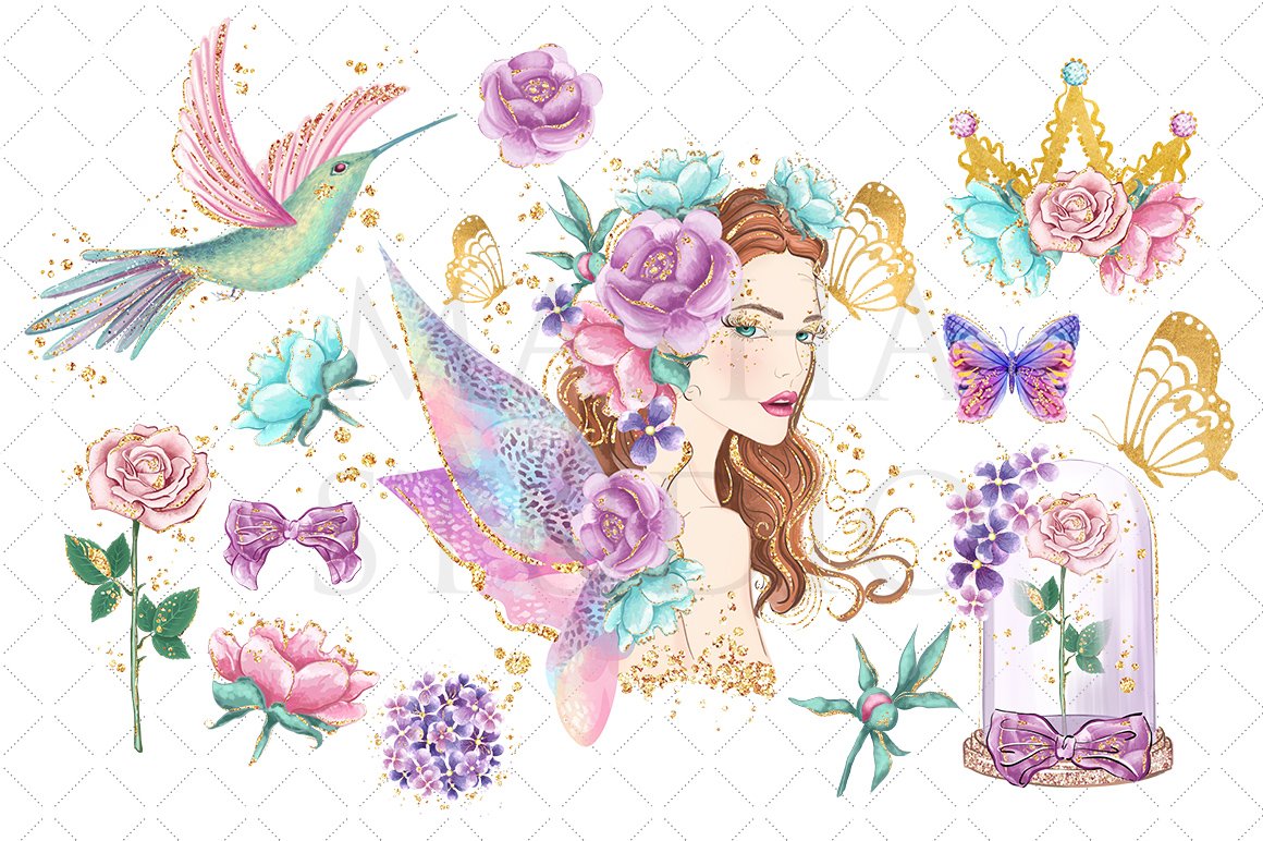 MISS FAIRY Clipart preview image.