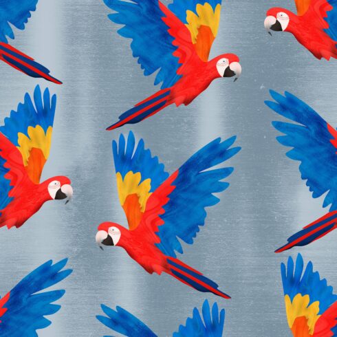 Scarlet macaws blue cover image.