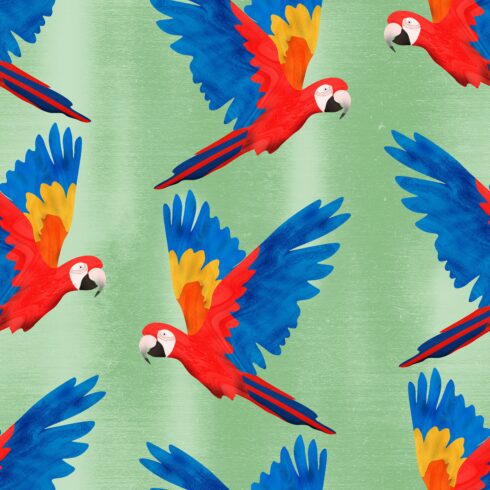 Scarlet macaws green cover image.