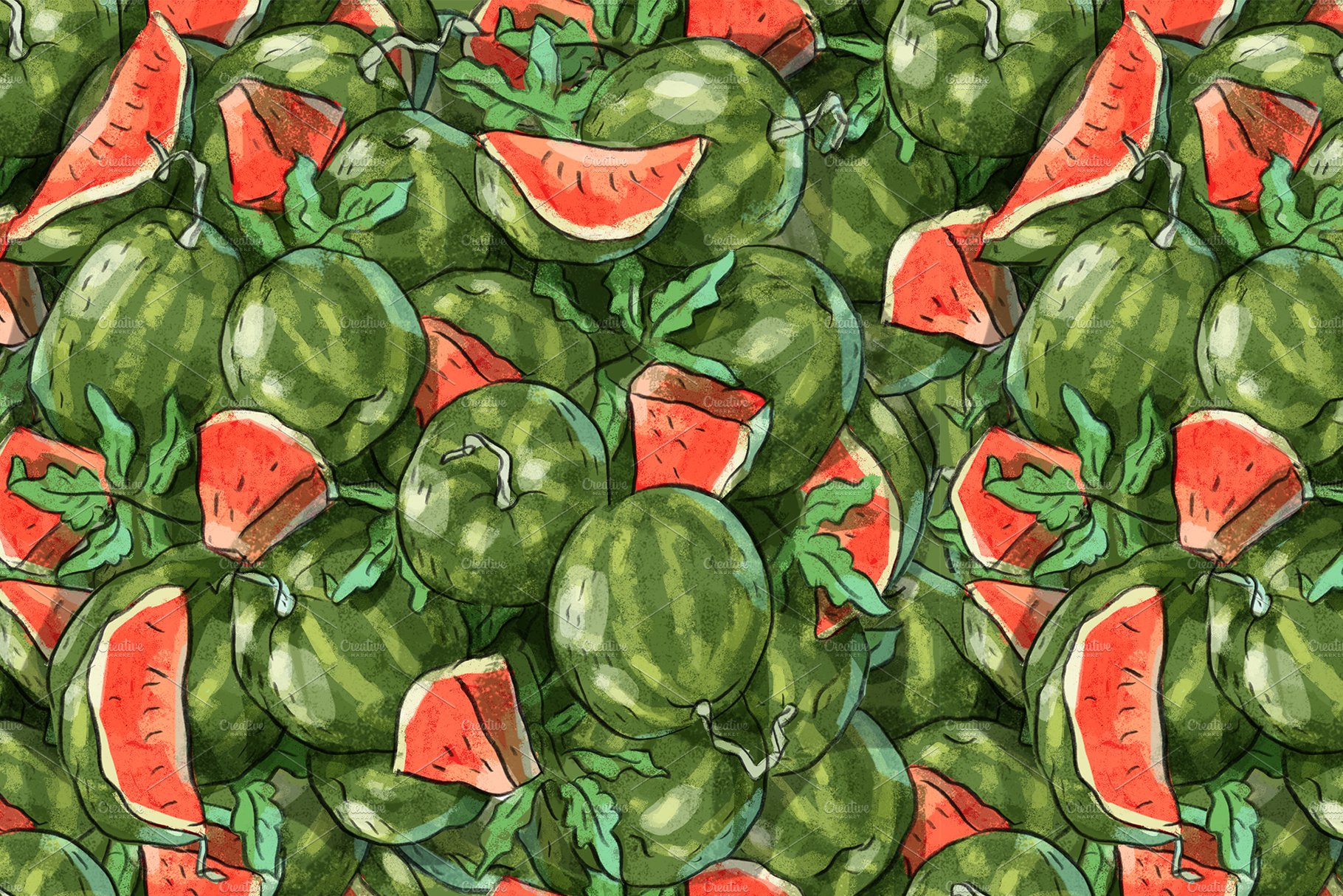 Seamless drawn pattern cover image.