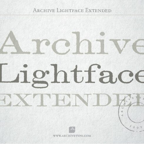 Archive Lightface Extended cover image.