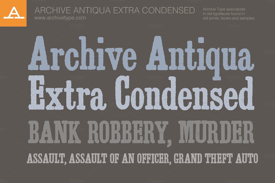 Archive Antiqua Extra Condesed cover image.