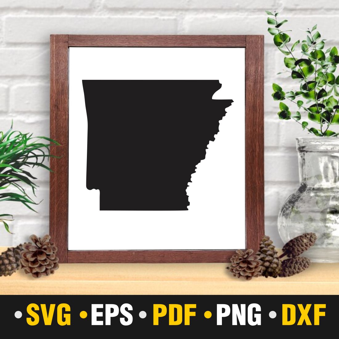 Arkansas SVG, PNG, PDF, EPS & DXF preview image.
