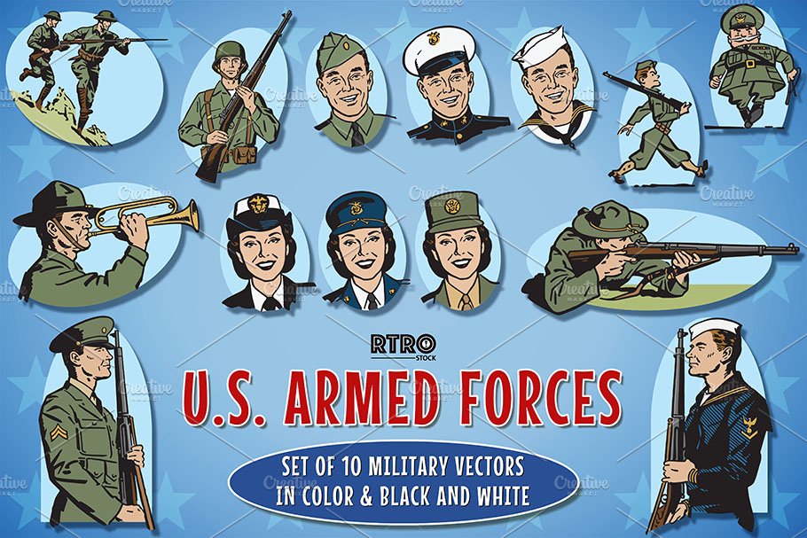 RTRO U.S. Armed Forces 1 cover image.