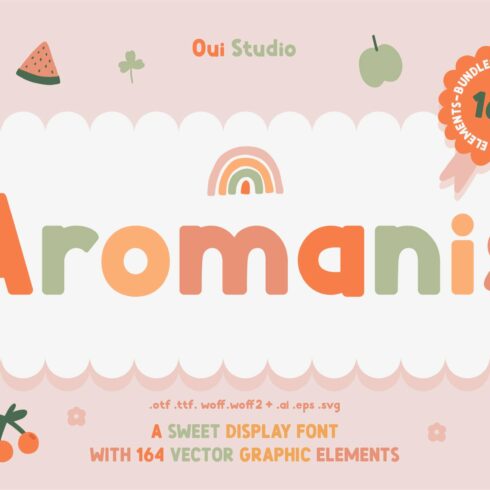 Aromanis Sweet Font + Bonus cover image.