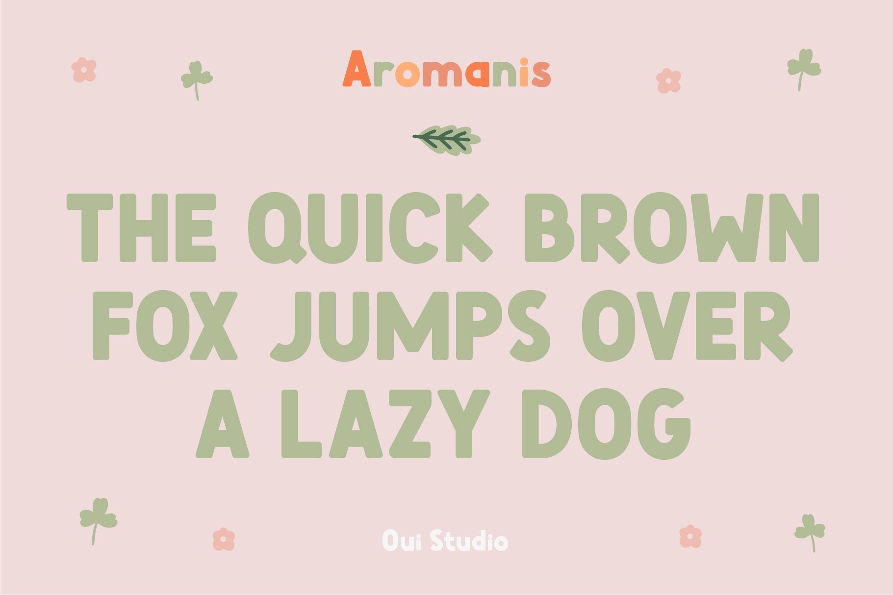 Aromanis Sweet Font + Bonus preview image.