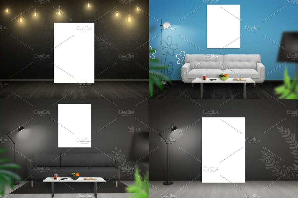 Art Canvas Mockup Scene Creator MasterBundles