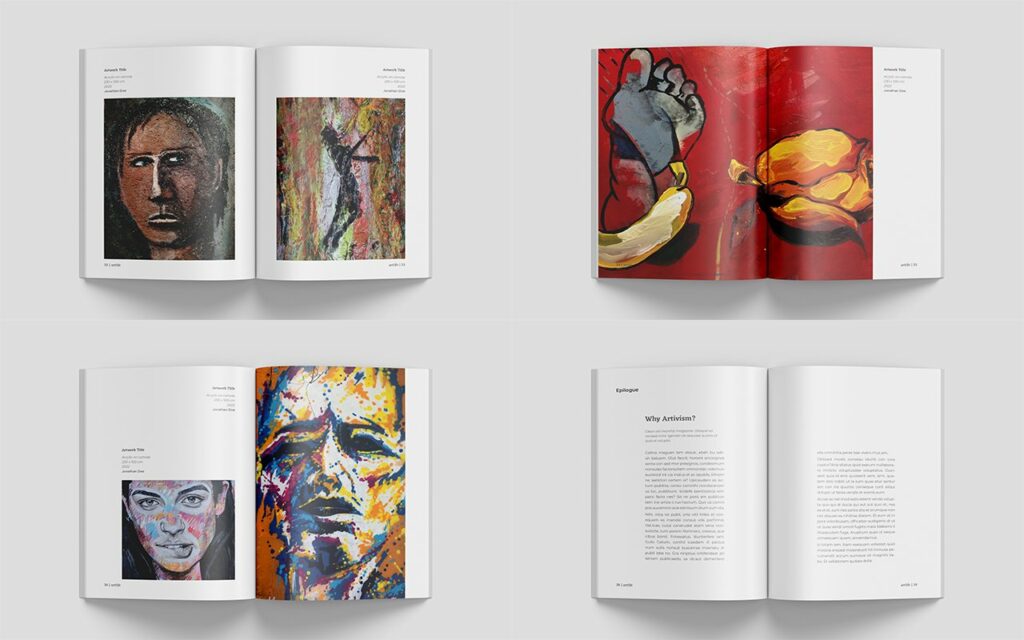 A5 Art Exhibition Catalog MasterBundles