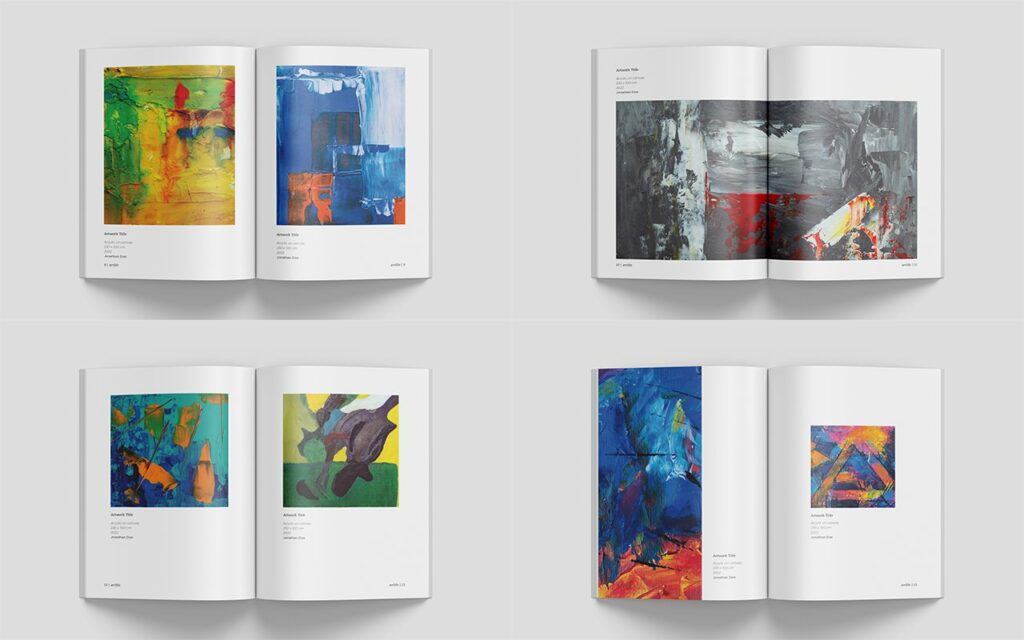 A5 Art Exhibition Catalog MasterBundles