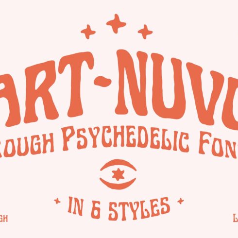 Art-Nuvo - Rough Psychedelic Font cover image.