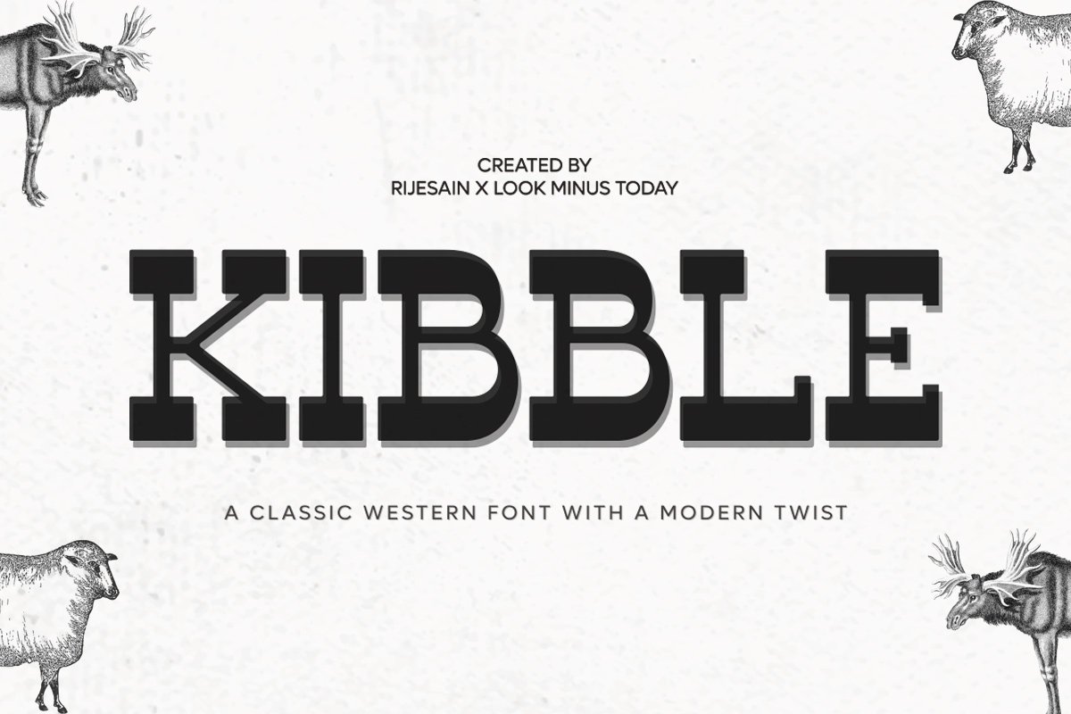 Kibble - Vintage Modern Font cover image.