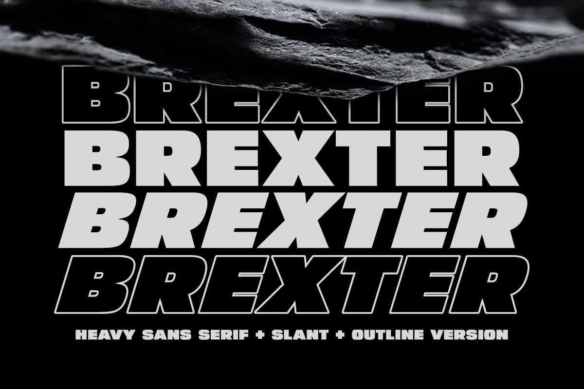 Brexter - Heavy Sans Serif cover image.