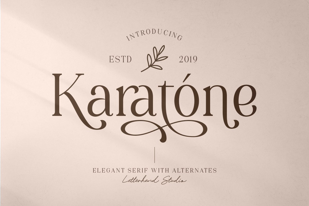 Karatone - Elegant Serif cover image.