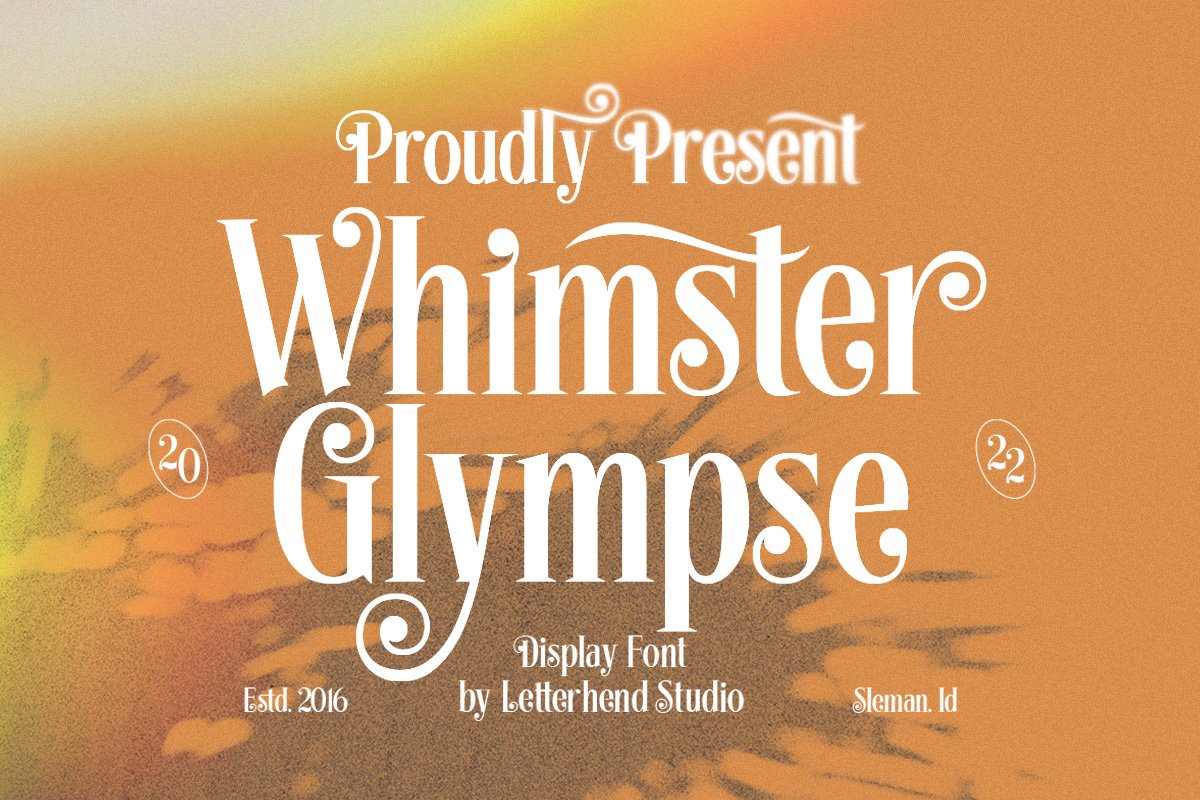 Whimster Glimpse - Display Font cover image.