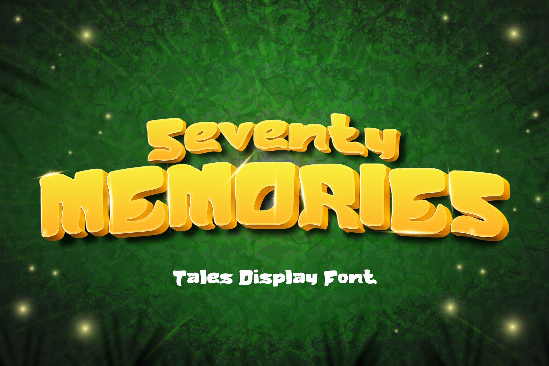 Seventy Memories Tale Display Font cover image.