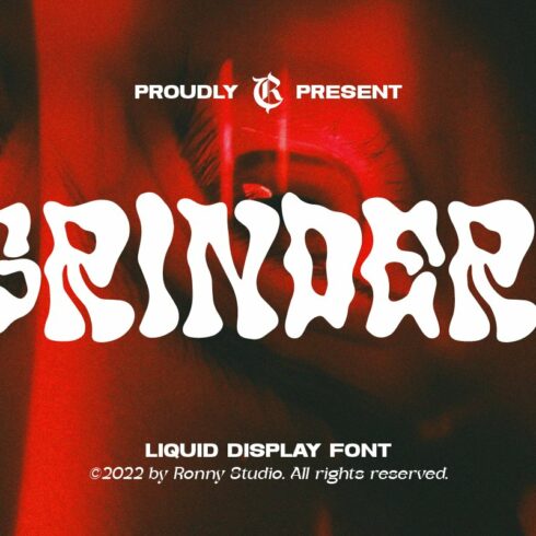 Grinder - Liquid Display Font cover image.