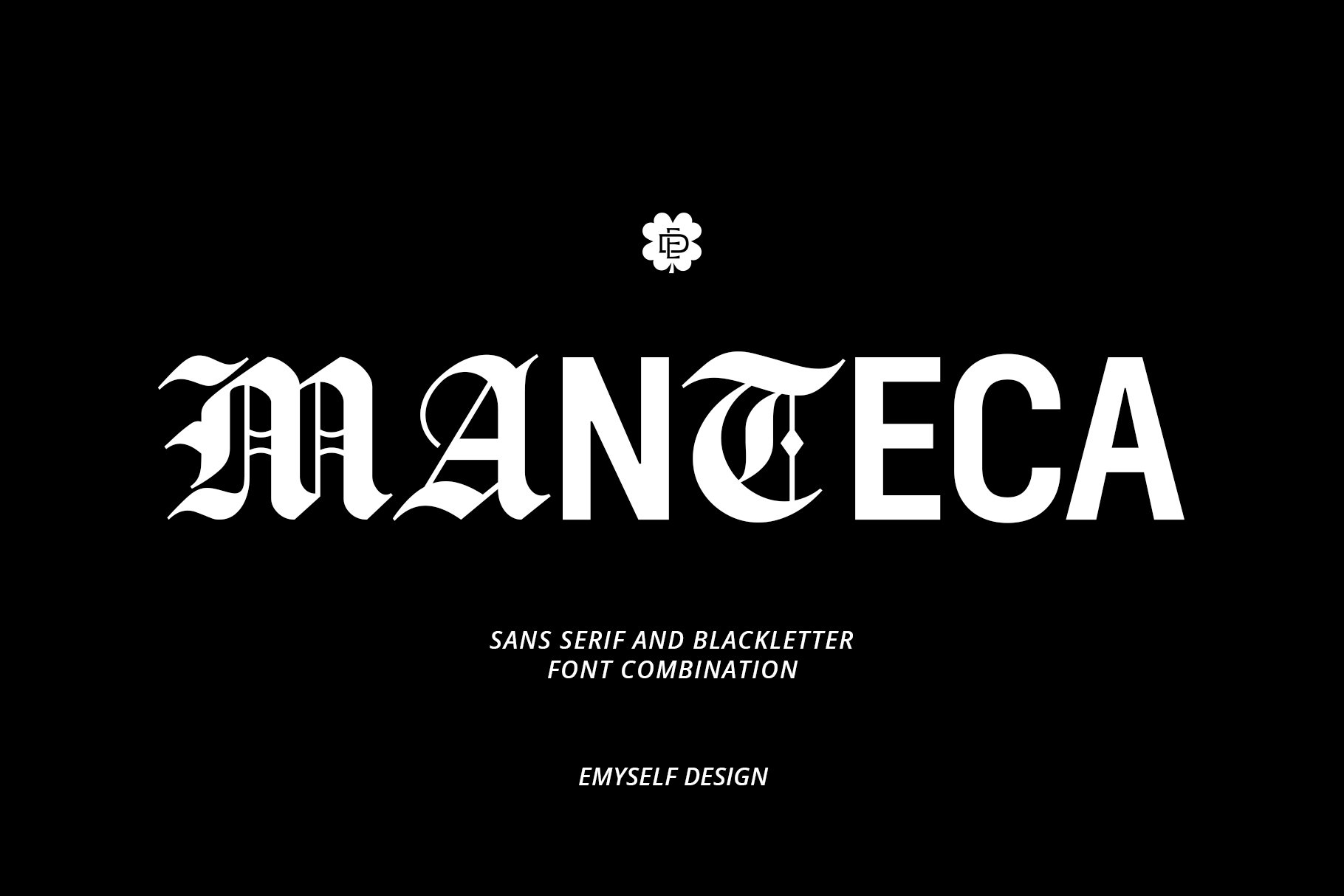 ED Manteca - Combination Typeface preview image.