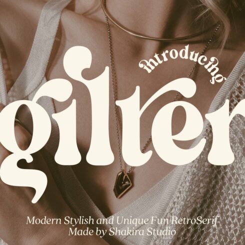 Gilter - Retro Serif Font cover image.