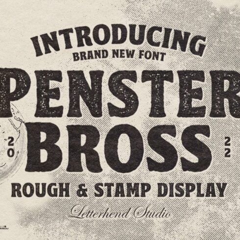 Penster Bross - Rough Display Font cover image.
