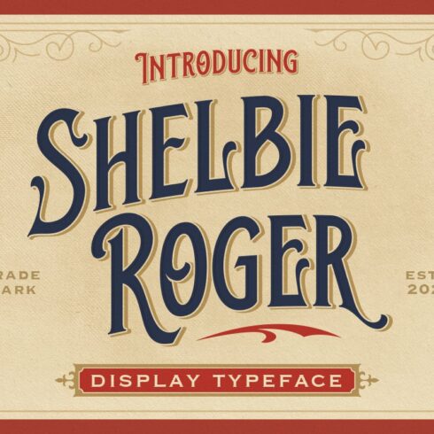 Shelbie Roger - Vintage Display Font cover image.