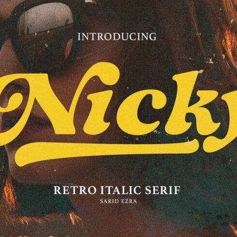 Nicky - Retro Italic Serif cover image.