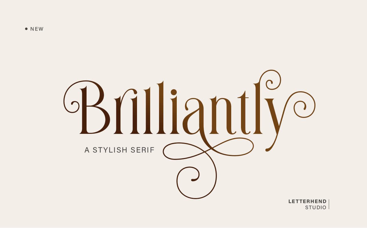 Brilliantly - A Stylish Serif cover image.
