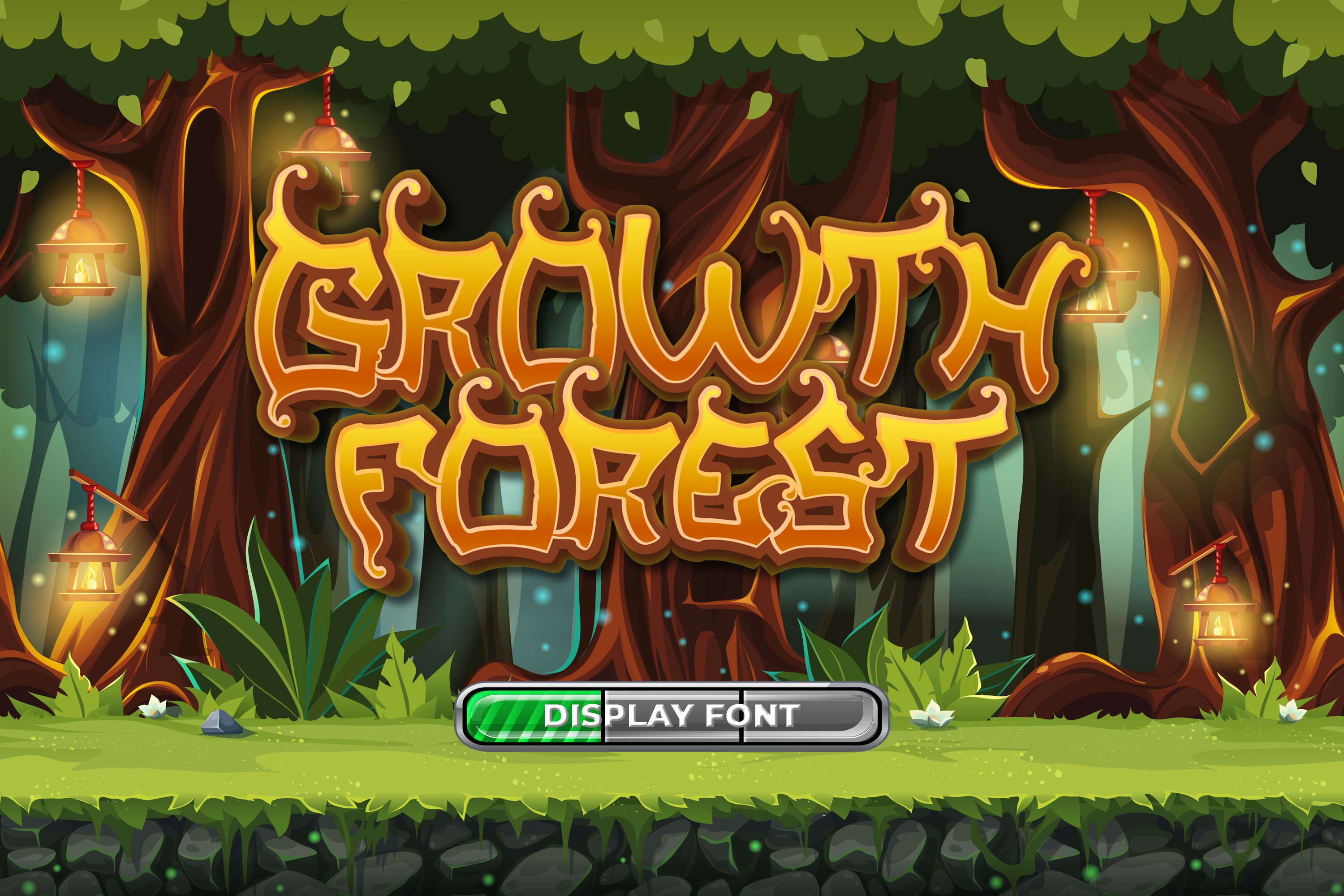 Growth Forest Adventure Display Font cover image.