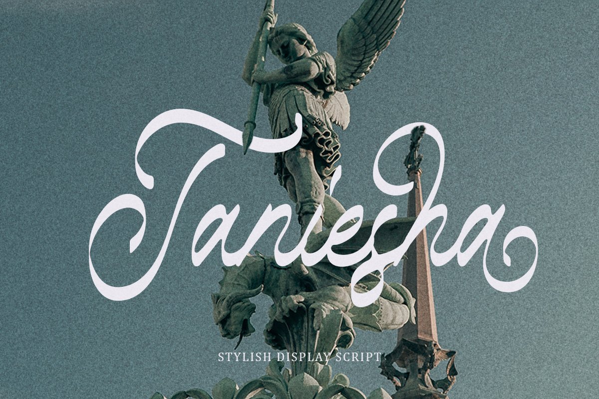 Taniesha - Stylish Display Script cover image.