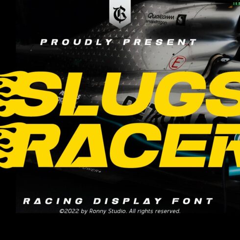 Slugs Racer - Racing Display Font cover image.