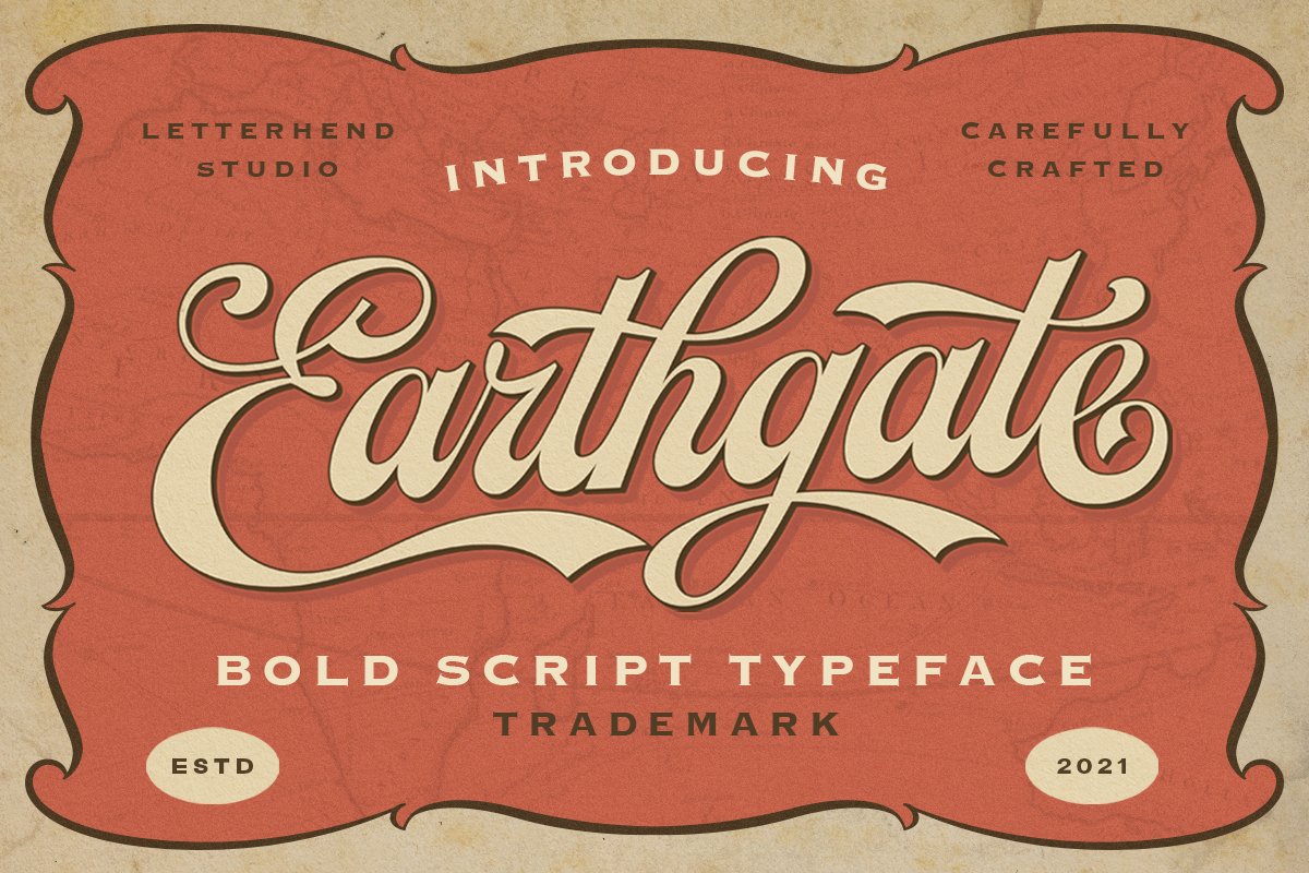 Earthgate - Bold Script Typeface cover image.