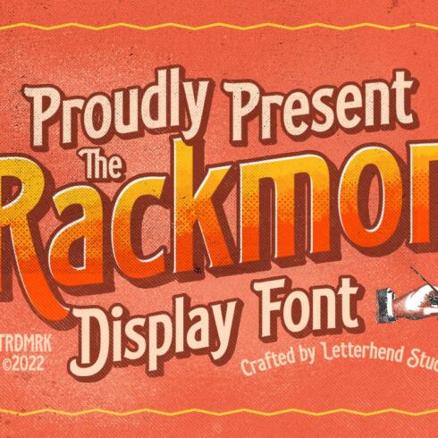 Rackmon - Vintage Display Font cover image.
