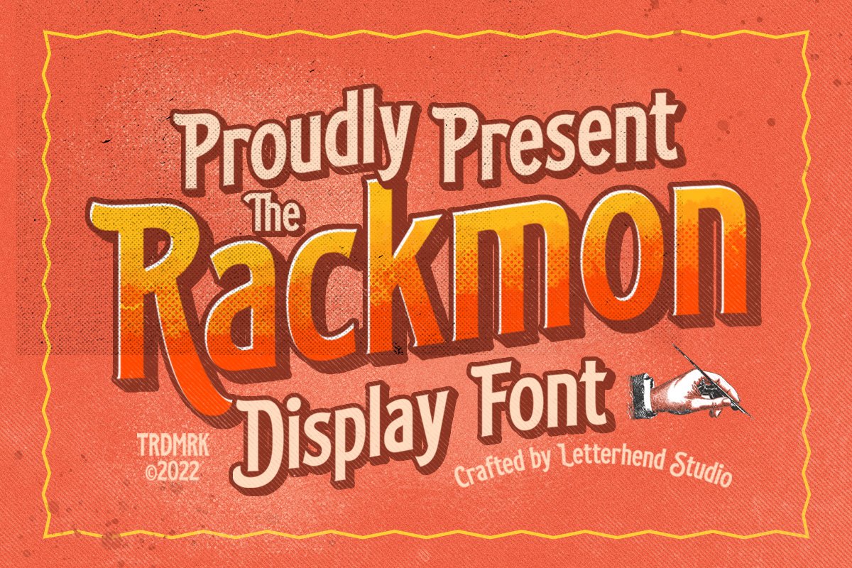 Rackmon - Vintage Display Font cover image.