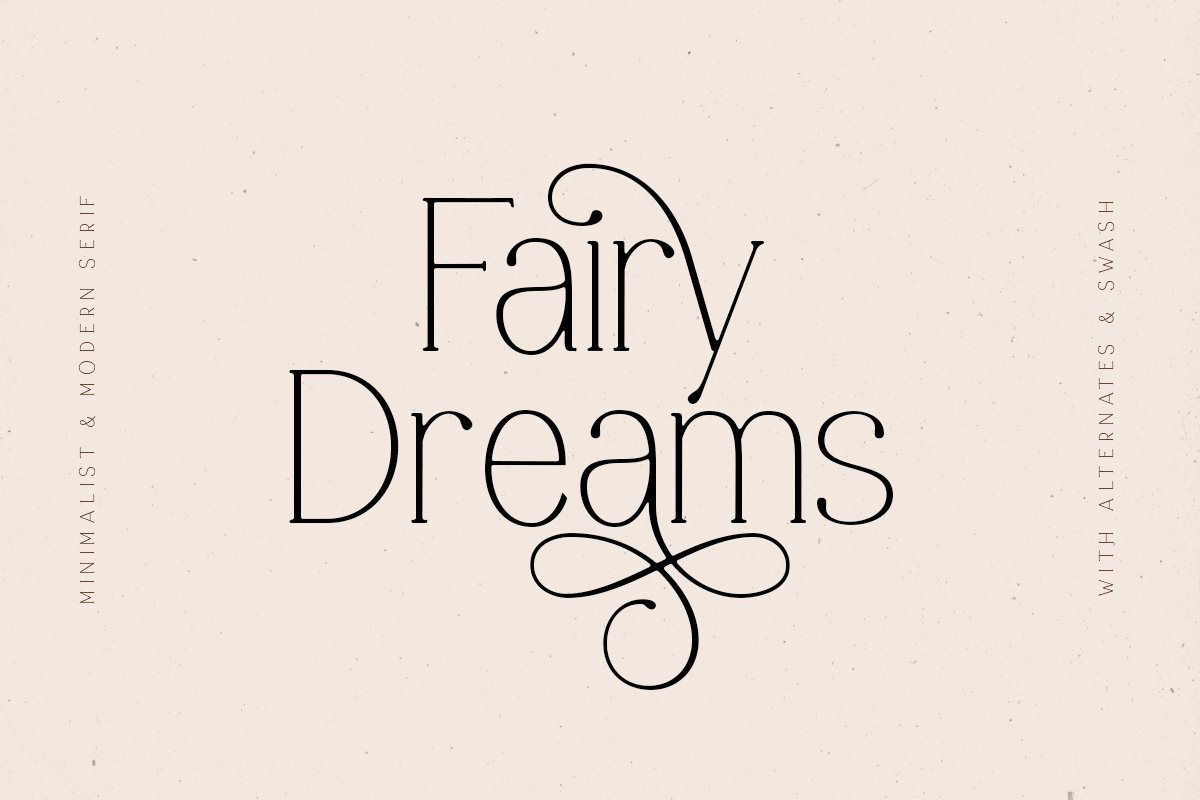 Fairy Dreams - Minimalist Serif cover image.