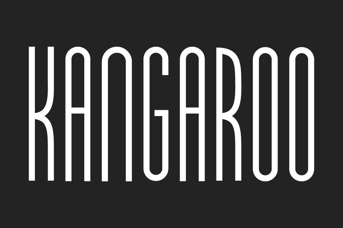 KANGAROO - Condensed Sans Serif cover image.